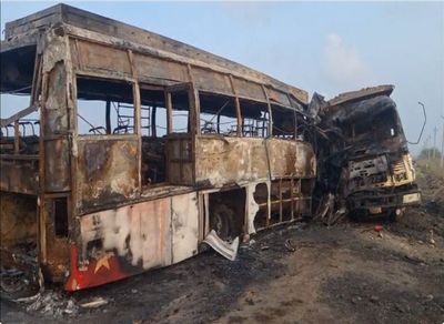 Six people killed in bus-lorry collision in Andhra's Palnadu district