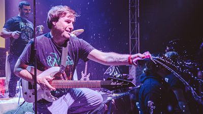 “Karl Sanders taught me there are way more notes you can play during a solo than notes you can’t”: Meet Belushi Speed Ball, the ‘pizza thrash’ band chasing greasy guitar tones and making a pineapple-friendly racket on rare ‘90s Jacksons