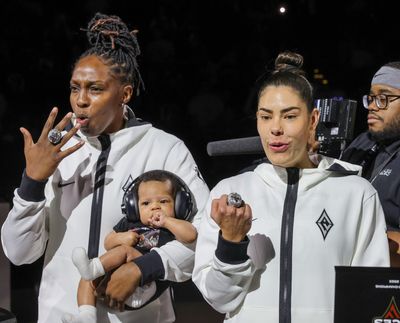 The Aces 2023 WNBA championship rings are totally iced-out and we’re kinda jealous