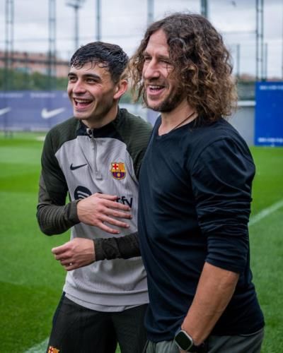 Capturing Moments Of Joy: Carles Puyol And Friends