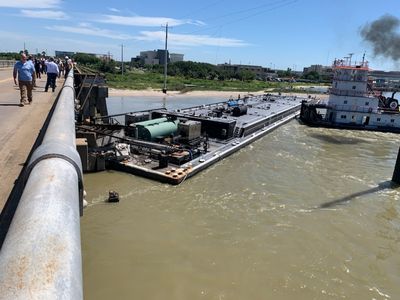Barge Collision In Texas Causes Oil Spill, Shuts Down Pelican Island Bridge