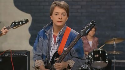 Behind-the-scenes footage of Michael J Fox playing guitar ahead of Back To The Future's school dance audition scene confirms he had serious chops back in '85