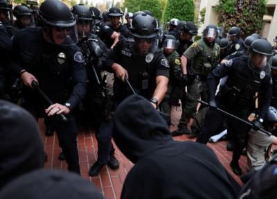 Police Detain Pro-Palestinian Demonstrators At UC Irvine Encampment