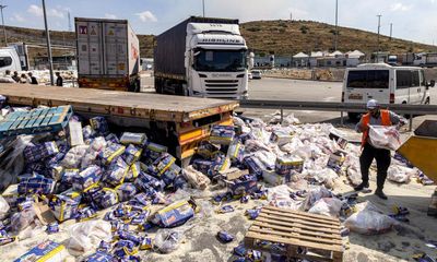 ‘Barbaric’: Palestinian lorry drivers recount settlers’ attack on Gaza aid convoy