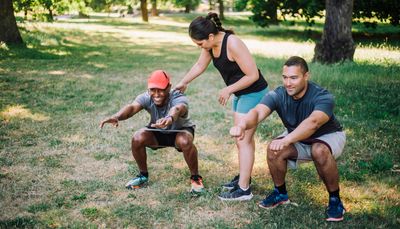 An expert trainer pinpoints the five most common mistakes she sees people make when squatting—and explains how to avoid them