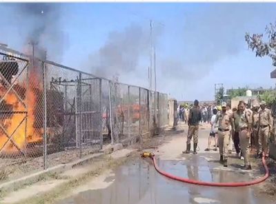 Fire breaks out at grid station in Udhampur