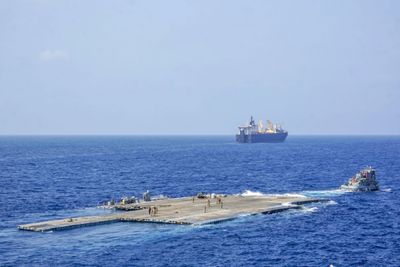 US Military Says Aid Pier Anchored To Gaza Beach