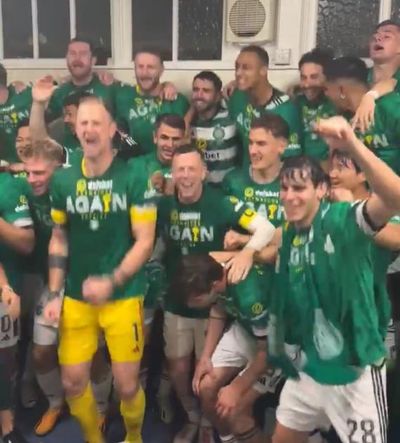 Watch jubilant Celtic Scottish Premiership title celebrations from Rugby Park