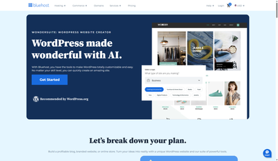 Bluehost WonderSuite review - 2025