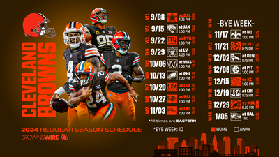 Browns’ 2024 regular season schedule revealed