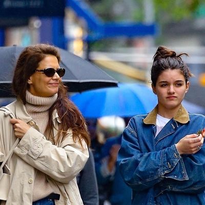 Katie Holmes and Suri Cruise Reinvent Mother-Daughter Matching in Baggy Jeans