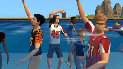 NFL team channels the true Sims player experience of stranding its rivals in a pool