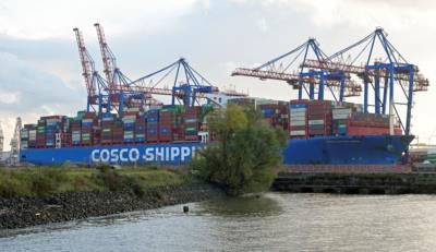 China's COSCO Launches World's Largest Electric Container Ship