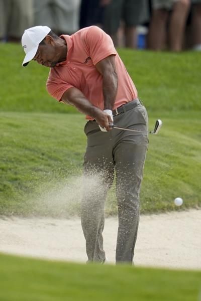 Tiger Woods Struggles To Stay Competitive At PGA Championship
