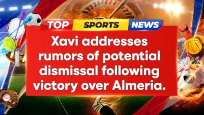 FC Barcelona Coach Xavi Hernandez Addresses Rumors Of Dismissal