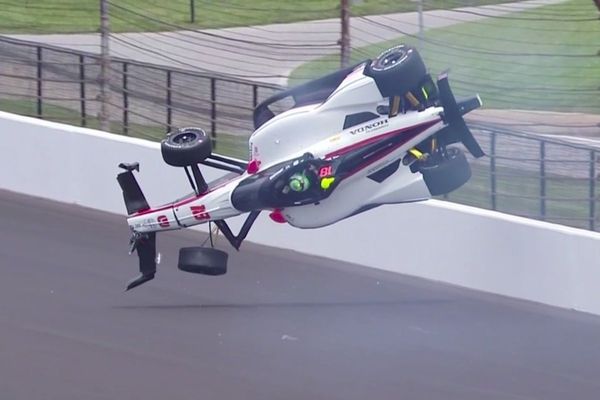 Indy 500 Fast Friday practice halted by Siegel’s flying crash