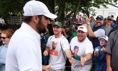 Scottie Scheffler shakes off ‘shock and fear’ of arrest to stay in US PGA hunt