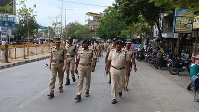 Election violence: Police conduct flag march in A.P.’s Tadipatri