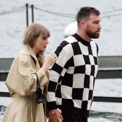 Taylor Swift Dresses Up for a Romantic Lake Como Date in a Timeless LBD and Trench Coat