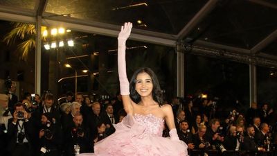 Cannes 2024: Nancy Tyagi makes her maiden appearance at festival with self-stitched 20 kg gown