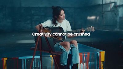 Obviously, Samsung's mocking Apple's controversial iPad Pro ad