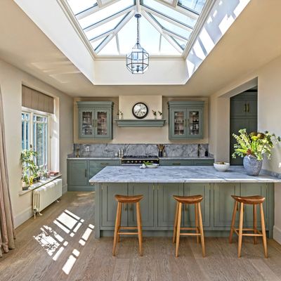 This kitchen has seamlessly blended traditional style with modern convenience