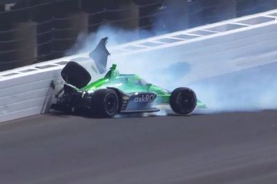 VeeKay suffers heavy crash, Larson hit by engine issue in Indy 500 qualifying