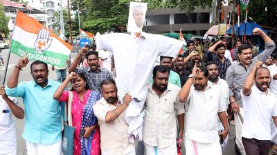 Youth Congress stages protest against CM