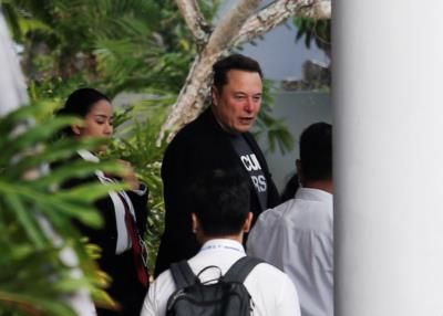 Elon Musk Arrives In Bali For Starlink Launch