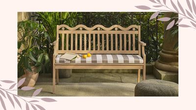The John Lewis 'squiggle' bench ticks all the on-trend boxes for summer – no wonder it's gaining attention