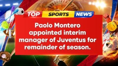 Paolo Montero To Lead Juventus For Remainder Of Serie A Season