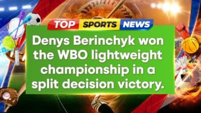 Denys Berinchyk Upsets Emanuel Navarrete To Win WBO Lightweight Title