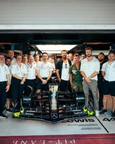 Liam Hemsworth Enjoys Thrilling Day At The Race Track