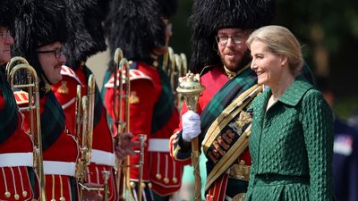 Duchess Sophie goes emerald in '50s inspired statement skirt with matching cropped blazer