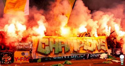 Green Brigade share stunning imagery of league title party – with nod to Tommy Burns