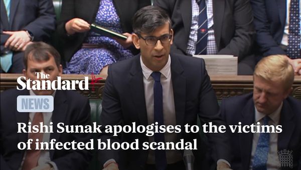 ‘Day of shame’: Rishi Sunak and NHS apologise to infected blood scandal victims after damning inquiry report