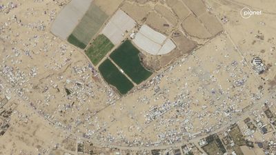 Satellite photos show Palestinians' quick exodus from Rafah after Israel issued evacuation orders