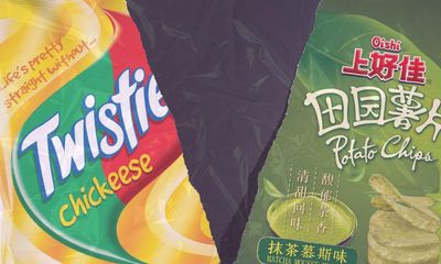 ‘Chickeese’ corn snacks or matcha mousse-flavoured chips? I know which I’d rather eat