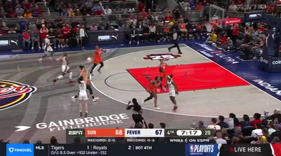 Caitlin Clark hit the best shot of her WNBA career so far on an electric logo 3-pointer