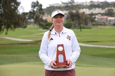 Adela Cernousek almost left Texas A&M before her career started. Now she’s an NCAA individual champion