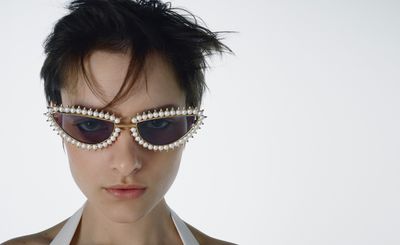 Tasaki marks 70 years with pearl embellished trainers, earphones and sunglasses