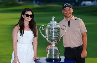 Xander Schauffele’s wife posts amazing video of their celebratory drinking out of the PGA Championship trophy