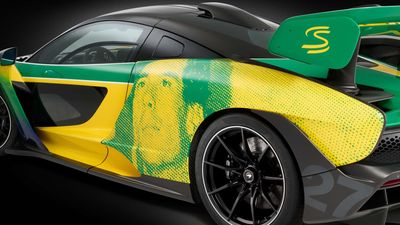 McLaren Painted Senna's Face on the Side of a Senna