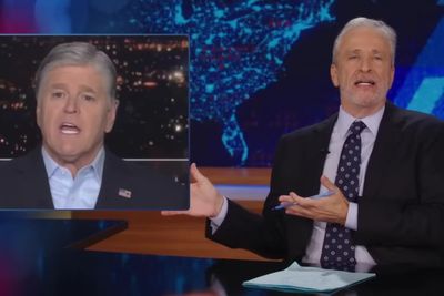 Jon Stewart rips ‘meat bag’ Sean Hannity for whining about ‘cancel culture’