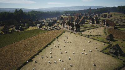 In some of 2024's best patch notes, Manor Lords dev rescues players from sheep that were "breeding exponentially" and taking over villages