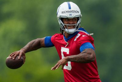 Watch: Anthony Richardson connects with Adonai Mitchell downfield at Colts OTAs