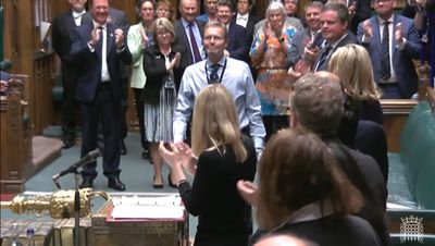 Craig Mackinlay gets standing ovation as Tory MP returns to Parliament after losing limbs to sepsis