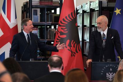 UK's Cameron marks progress in joint effort with Albania to stop illegal migration