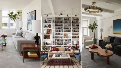 How to create a balanced living room layout using vintage furniture, according to the pros
