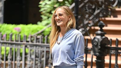 Sarah Jessica Parker just wore the floral dress of dreams in NYC - and we've spotted it on Rosamund Pike too